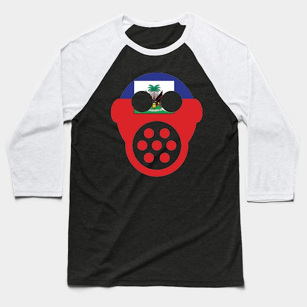 haitian mask Baseball T-Shirt by Black mask brand